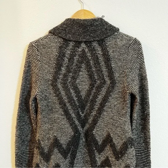 *SOLD* Anthropologie Angel of the North Equinox Gray Open Cardigan Sweater - Picture 3 of 13